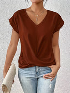 Adriana - Women's Sweetheart V-Neck Wrap Top
