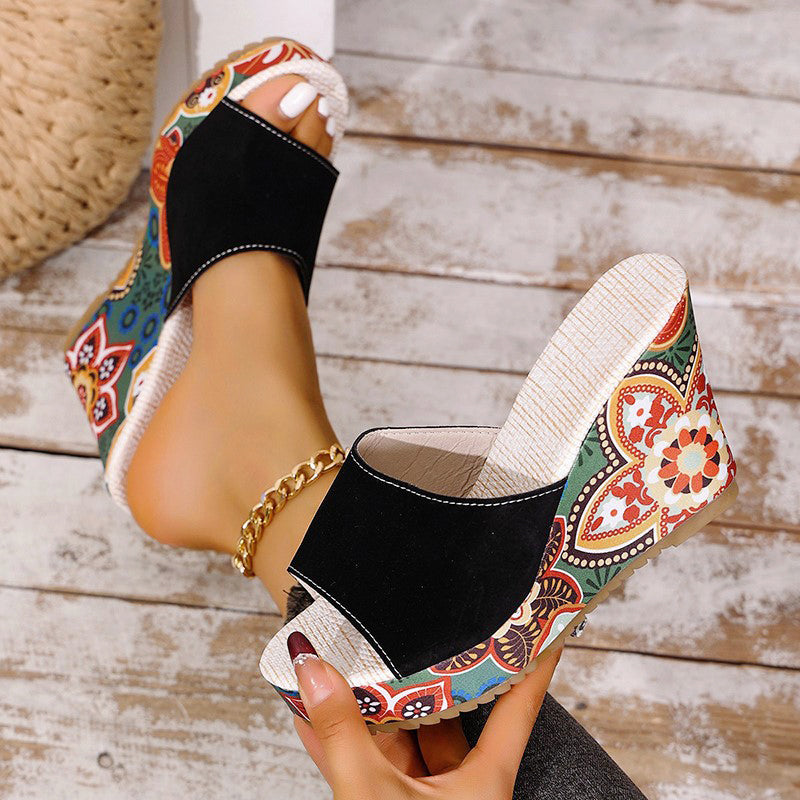 Abigail - Women's Faux-Suede Platform Wedge Sandals
