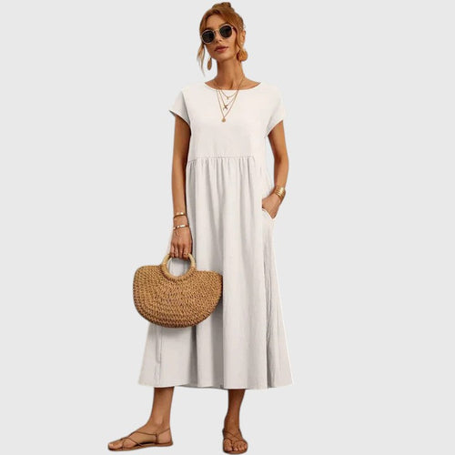 Addison - Women's A-Line Dress with Side Pockets 