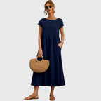 Addison - Women's A-Line Dress with Side Pockets 