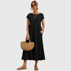 Addison - Women's A-Line Dress with Side Pockets 