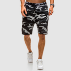 Adrian - Men's Camouflage Print Drawstring Shorts