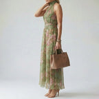 Adriana - Women's Floral Halter Dress