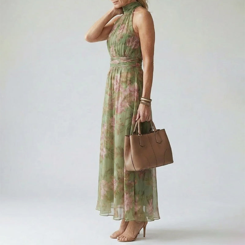 Adriana - Women's Floral Halter Dress