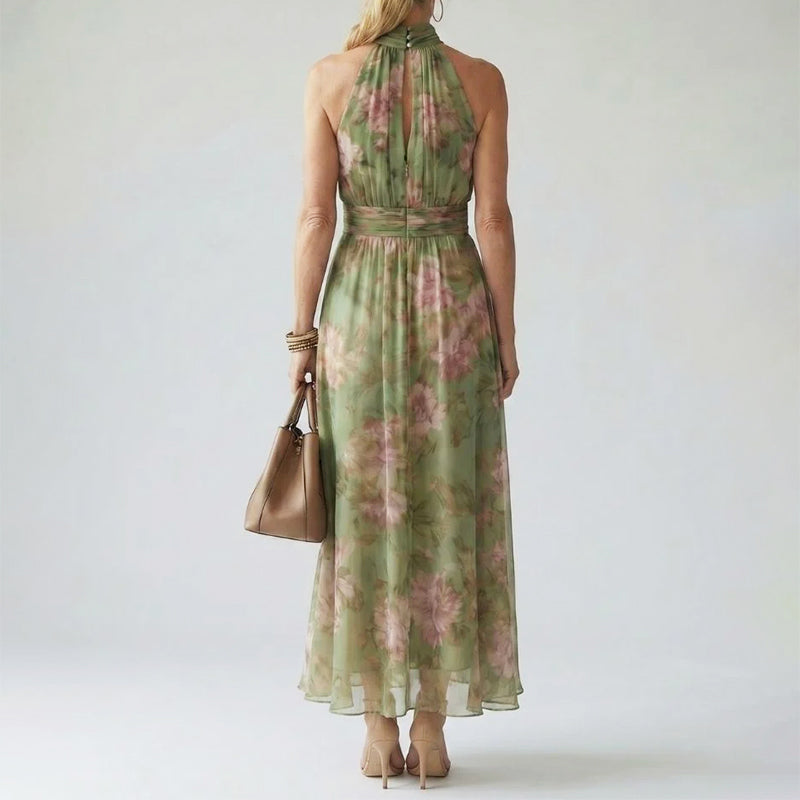 Adriana - Women's Floral Halter Dress