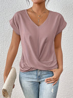 Adriana - Women's Sweetheart V-Neck Wrap Top