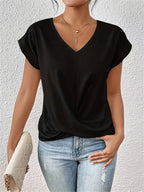 Adriana - Women's Sweetheart V-Neck Wrap Top