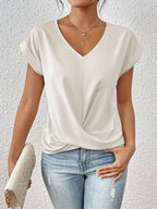 Adriana - Women's Sweetheart V-Neck Wrap Top