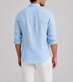 Alan - Men's Button-Front Linen Shirt