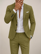 Alden - Men's Two-Piece Notch Lapel Suit with Tapered Trousers