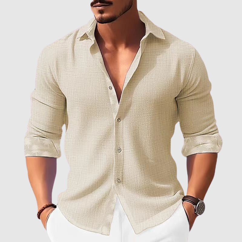 Alejandro - Men's Button-Front Textured Shirt