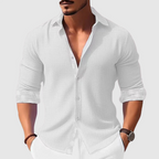 Alejandro - Men's Button-Front Textured Shirt