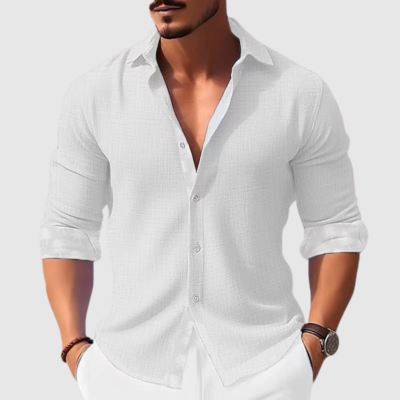 Alejandro - Men's Button-Front Textured Shirt