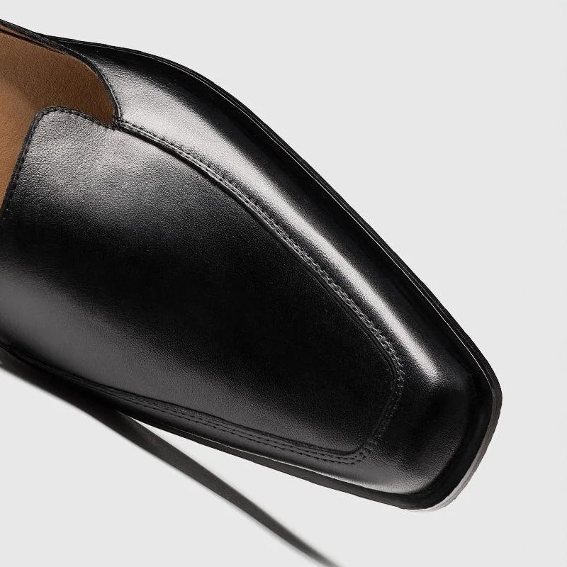 Alessandro - Men's Monk Strap Square Toe Shoes