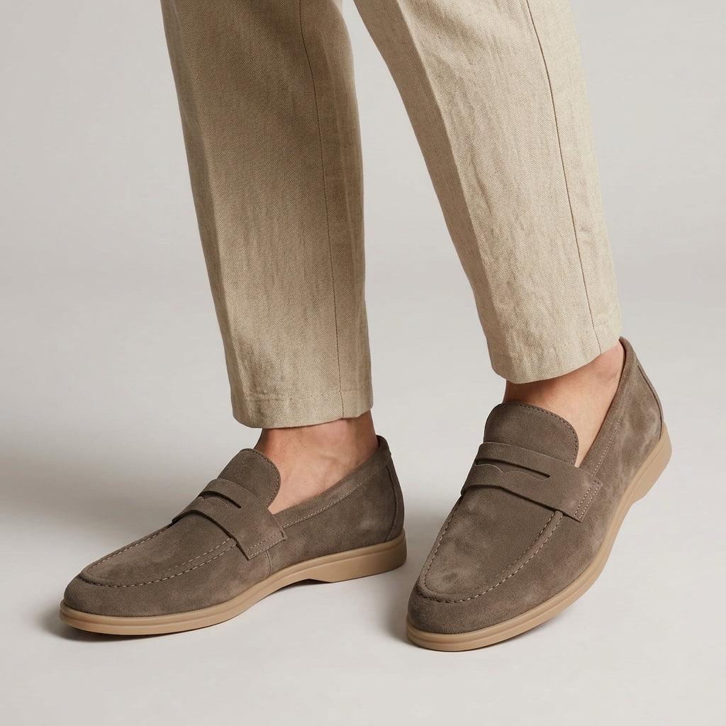 Alex - Men's Suede Slip-On Loafers