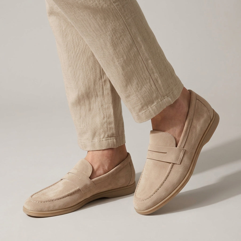 Alex - Men's Suede Slip-On Loafers