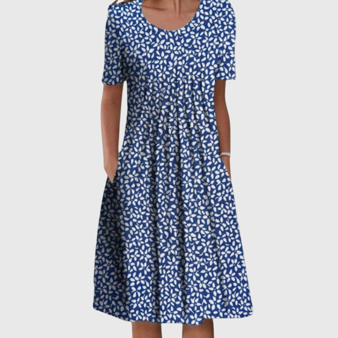 Alexa - Women's Floral Swing A-Line Dress