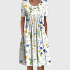 Alexa - Women's Floral Swing A-Line Dress
