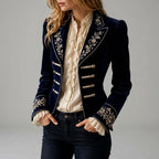 Alice - Women's Double-Breasted Velvet Blazer 