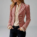 Alice - Women's Double-Breasted Velvet Blazer 