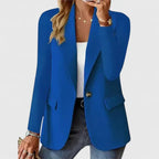 Amelia - Women's Single-Button Notched Lapel Blazer
