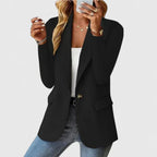 Amelia - Women's Single-Button Notched Lapel Blazer
