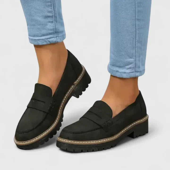 Analiza - Women's Platform Loafers with Lug Sole