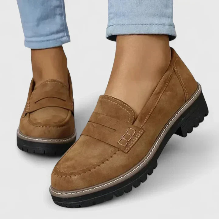 Analiza - Women's Platform Loafers with Lug Sole