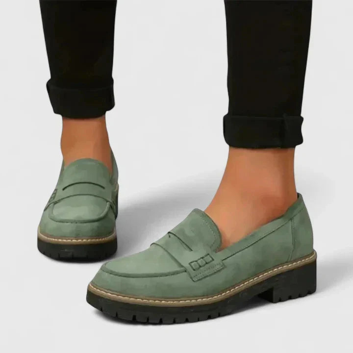 Analiza - Women's Platform Loafers with Lug Sole