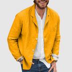 Andres - Men's Single-Breasted Notched Lapel Blazer