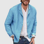 Andres - Men's Single-Breasted Notched Lapel Blazer