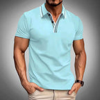 Arjun - Men's Contrast Collar Short Sleeve Polo Shirt