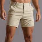 Armando - Men's Tailored Chino Shorts with Folded Cuffs