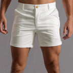 Armando - Men's Tailored Chino Shorts with Folded Cuffs