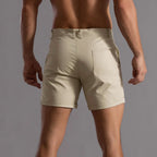 Armando - Men's Tailored Chino Shorts with Folded Cuffs