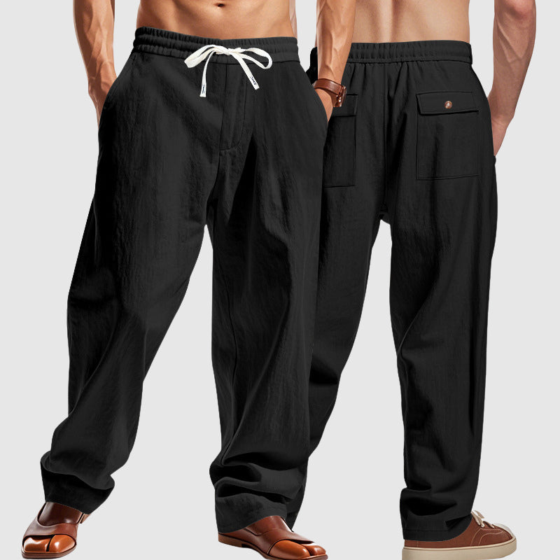 Austin - Men's Drawstring Relaxed Straight-Leg Pants