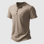 Axel - Men's Short-Sleeve Button Henley Shirt