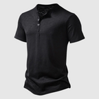 Axel - Men's Short-Sleeve Button Henley Shirt