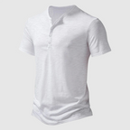 Axel - Men's Short-Sleeve Button Henley Shirt