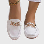 Belle - Women's Chain-Detail Loafers