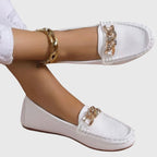 Belle - Women's Chain-Detail Loafers