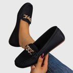 Belle - Women's Chain-Detail Loafers