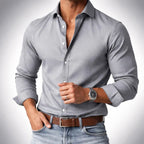 Benedict - Men's Slim-Fit Button-Front Dress Shirt