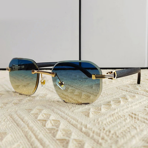 Bondi - Rimless Gradient Lens Square Sunglasses