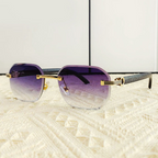 Bondi - Rimless Gradient Lens Square Sunglasses