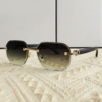 Bondi - Rimless Gradient Lens Square Sunglasses