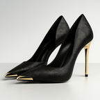 Briony - Women's Metallic-Toe Jacquard Stiletto Heels