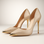 Briony - Women's Metallic-Toe Jacquard Stiletto Heels