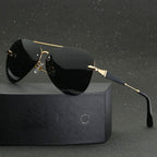 Cabo - Rimless Metal Frame Aviator Sunglasses