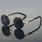 Cannes - Round Metal Frame Vintage Sunglasses